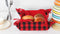 Cotton Christmas Check Pattern Dining & Kitchen Bread Basket Pack Of 1