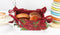 Cotton Christmas Floral Pattern Dining & Kitchen Bread Basket Pack Of 1