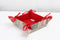 Cotton Christmas Heart Printed Pattern Dining & Kitchen Bread Basket Pack Of 1