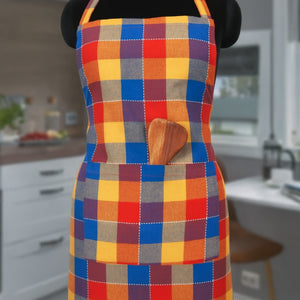 Cotton Adukalam Check Free Size Apron