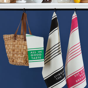 Cotton Kitchen Dish Towels pack of 3 - Pink, Black & Green freeshipping - Airwill