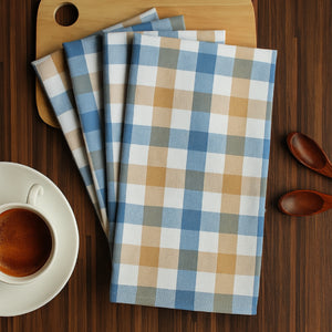 Cotton Lanfranki Blue Kitchen Towels Pack Of 4 freeshipping - Airwill