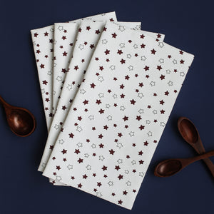 Cotton Ricco Star Kitchen Towels Pack Of 4 freeshipping - Airwill