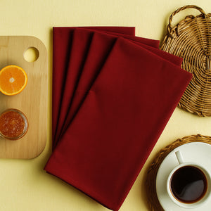 Cotton Solid Cherry Red Kitchen Towels Pack Of 4 freeshipping - Airwill