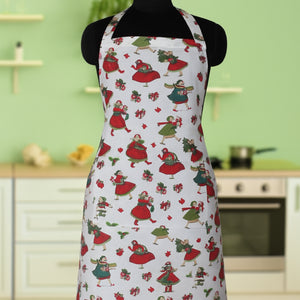 Cotton Xmas Gift Free Size Apron