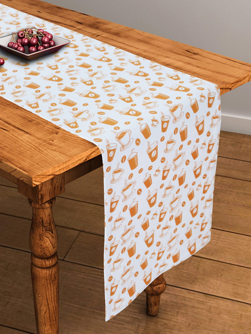 Cotton Cold Coffee 152cm Length Table Runner Pack of 1 freeshipping - Airwill