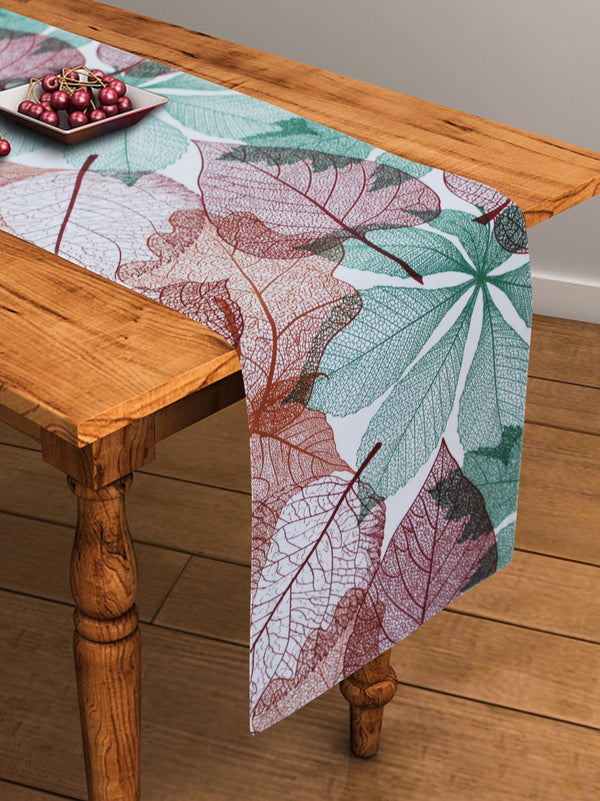 Cotton Vein Leaf 152cm Length Table Runner Pack of 1 freeshipping - Airwill