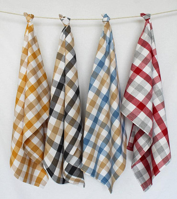 Cotton Lanfranki Multicolor Check Kitchen Towels Pack Of 4 freeshipping - Airwill