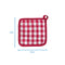 Cotton Gingham Check Rose Pot Holders Pack Of 3 freeshipping - Airwill