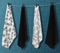 Cotton White and Black Wings Leaf Kitchen Towels Pack Of 4 freeshipping - Airwill