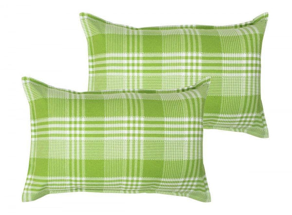 Cotton Track Dobby Green Pillow Covers Pack Of 2 freeshipping - Airwill