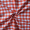 Cotton Gingham Check Orange with Border 6 Seater Table Cloths Pack of 1 freeshipping - Airwill