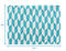 Cotton Classic Diamond Sea Blue Table Placemats Pack Of 4 freeshipping - Airwill