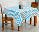Cotton Classic Diamond Sea Blue 2 Seater Table Cloths Pack Of 1 freeshipping - Airwill