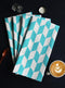 Cotton Classic Diamond Sea Blue Kitchen Towels Pack Of 4 freeshipping - Airwill