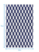 Cotton Classic Diamond Royal Blue Kitchen Towels Pack Of 4 freeshipping - Airwill