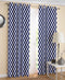Cotton Classic Diamond Royal Blue Long 9ft Door Curtains Pack Of 2 freeshipping - Airwill