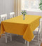 Cotton Solid Yellow 4 Seater Table Cloths Pack Of 1 freeshipping - Airwill