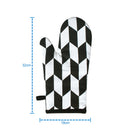 Cotton Classic Diamond Black Oven Gloves Pack Of 2 freeshipping - Airwill