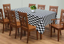 Cotton Classic Diamond Black 8 Seater Table Cloths Pack Of 1 freeshipping - Airwill