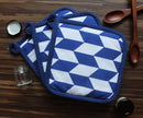 Cotton Classic Diamond Royal Blue Pot Holders Pack Of 3 freeshipping - Airwill