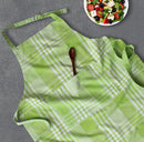 Cotton Track Dobby Green Free Size Apron Pack Of 1 freeshipping - Airwill