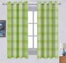 Cotton Track Dobby Green 5ft Window Curtains Pack Of 2 freeshipping - Airwill