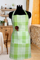 Cotton Track Dobby Green Free Size Apron Pack Of 1 freeshipping - Airwill