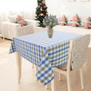 Cotton Lanfranki Blue check 2 Seater Table Cloths Pack Of 1 freeshipping - Airwill