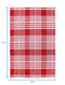 Cotton Track Dobby Red Kitchen Towels Pack Of 4 freeshipping - Airwill