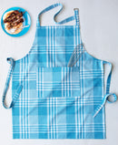 Cotton Track Dobby Blue Free Size Apron Pack Of 1 freeshipping - Airwill