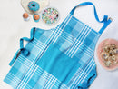 Cotton Track Dobby Blue With Solid Pocket Free Size Apron Pack Of 1 freeshipping - Airwill