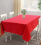 Cotton Solid Red 4 Seater Table Cloths Pack Of 1 freeshipping - Airwill