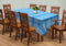 Cotton Track Dobby Blue 8 Seater Table Cloths Pack Of 1 freeshipping - Airwill