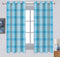 Cotton Track Dobby Blue 5ft Window Curtains Pack Of 2 freeshipping - Airwill
