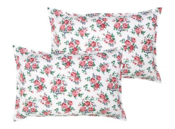 Cotton Small Pink Rose Pillow Covers Pack Of 2 freeshipping - Airwill