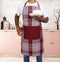 Cotton Track Dobby Maroon With Solid Pocket Free Size Apron Pack Of 1 freeshipping - Airwill