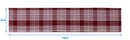 Cotton Track Dobby Maroon 152cm Length Table Runner Pack Of 1 freeshipping - Airwill