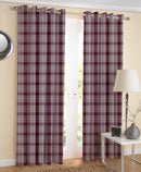 Cotton Track Dobby Maroon Long 9ft Door Curtains Pack Of 2 freeshipping - Airwill