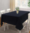 Cotton Solid Black 4 Seater Table Cloths Pack Of 1 freeshipping - Airwill