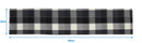 Cotton Dobby Black 152cm Length Table Runner Pack Of 1 freeshipping - Airwill