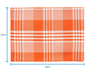 Cotton Track Dobby Orange Table Placemats Pack Of 4 freeshipping - Airwill