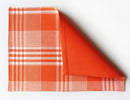 Cotton Track Dobby Orange Table Placemats Pack Of 4 freeshipping - Airwill