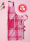 Cotton Track Dobby Pink With Solid Pocket Free Size Apron Pack Of 1 freeshipping - Airwill