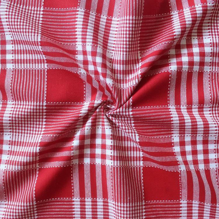 Cotton Track Dobby Red 6 Seater Table Cloths Pack Of 1 freeshipping - Airwill