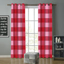 Cotton 4 way Dobby Red 9ft Long Door Curtains Pack Of 2 freeshipping - Airwill