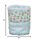 Cotton Blue Small Pink Rose Fruit Basket Pack Of 1 freeshipping - Airwill