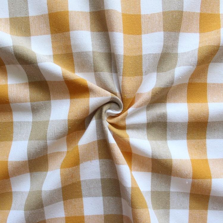 Cotton Lanfranki Yellow Check 2 Seater Table Cloths Pack Of 1 freeshipping - Airwill