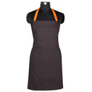 Cotton Solid Black With Orange Straps Free Size Apron Pack Of 1 freeshipping - Airwill
