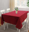 Cotton Solid Cherry Red 4 Seater Table Cloths Pack Of 1 freeshipping - Airwill